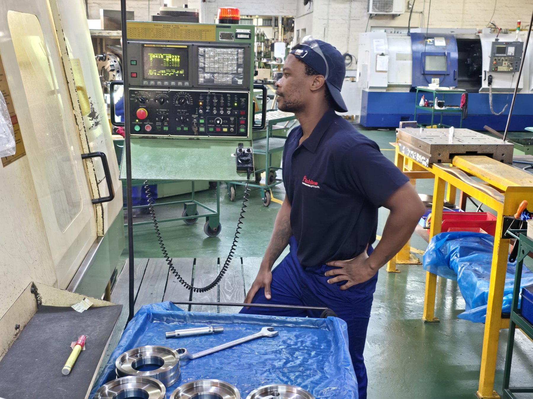 CNC milling at Pitchline Engineering